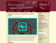 Tablet Screenshot of medicaldevicepatentattorneys.com